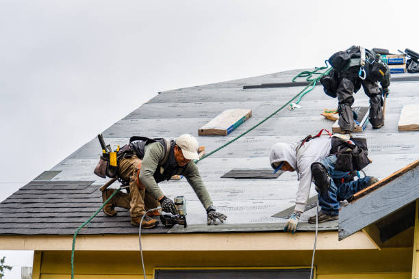 Professional Emergency Roof Repair technician working in Claypool, IN